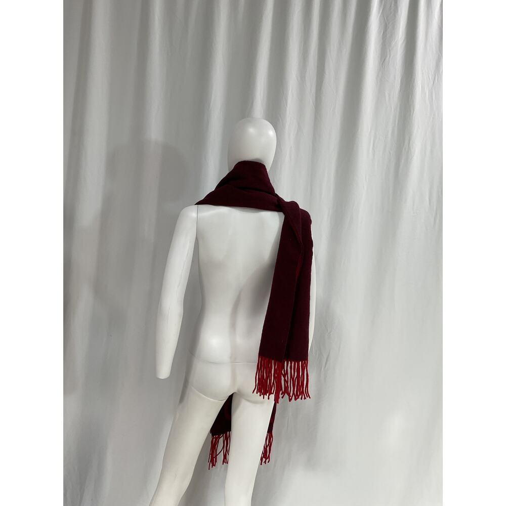 Ganni Burgundy and Red Scarf - Picture 3 of 5